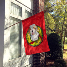 Load image into Gallery viewer, Clumber Spaniel Flag Canvas House Size