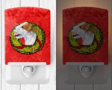 Load image into Gallery viewer, Jack Russell Terrier Cristmas Wreath Ceramic Night Light SS4191CNL