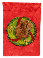 Load image into Gallery viewer, Sussex Spaniel Flag Canvas House Size