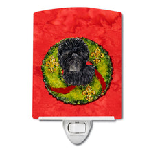 Load image into Gallery viewer, Affenpinscher Cristmas Wreath Ceramic Night Light SS4198CNL