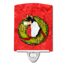 Load image into Gallery viewer, Basenji Cristmas Wreath Ceramic Night Light SS4201CNL