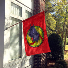 Load image into Gallery viewer, Schnauzer Flag Canvas House Size