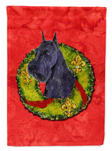Load image into Gallery viewer, Schnauzer Flag Canvas House Size