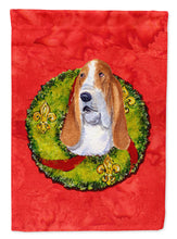 Load image into Gallery viewer, Basset Hound Flag Canvas House Size
