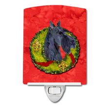 Load image into Gallery viewer, Scottish Terrier Cristmas Wreath Ceramic Night Light SS4216CNL