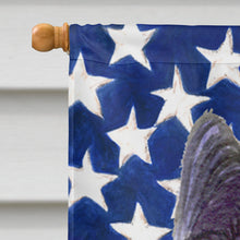 Load image into Gallery viewer, USA American Flag with Skye Terrier Flag Canvas House Size