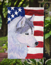 Load image into Gallery viewer, USA American Flag with Siberian Husky Garden Flag – Decorative Outdoor Yard Flag
