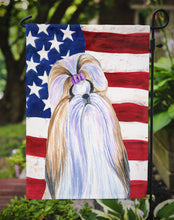 Load image into Gallery viewer, USA American Flag with Shih Tzu Garden Flag – Decorative Outdoor Yard Flag