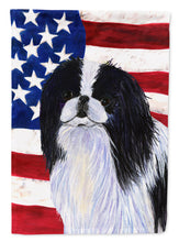 Load image into Gallery viewer, USA American Flag with Japanese Chin Flag Canvas House Size