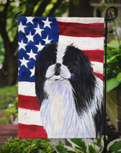 Load image into Gallery viewer, USA American Flag with Japanese Chin Garden Flag – Decorative Outdoor Yard Flag