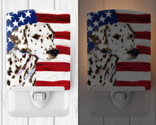 Load image into Gallery viewer, USA American Flag with Dalmatian Ceramic Night Light SS4225CNL