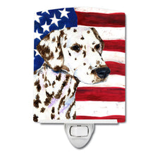 Load image into Gallery viewer, USA American Flag with Dalmatian Ceramic Night Light SS4225CNL