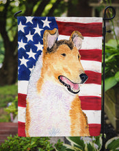Load image into Gallery viewer, USA American Flag with Collie Smooth Garden Flag – Decorative Outdoor Yard Flag