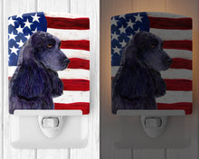 Load image into Gallery viewer, USA American Flag with Cocker Spaniel Ceramic Night Light SS4227CNL