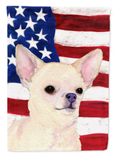 Load image into Gallery viewer, USA American Flag with Chihuahua Garden Flag – Decorative Outdoor Yard Flag