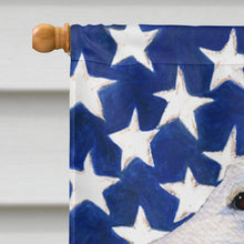Load image into Gallery viewer, USA American Flag with Borzoi Flag Canvas House Size