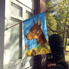 Load image into Gallery viewer, Doberman Flag Canvas House Size
