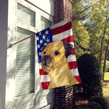 Load image into Gallery viewer, USA American Flag with Border Terrier Flag Canvas House Size