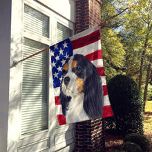 Load image into Gallery viewer, USA American Flag with Cavalier Spaniel Flag Canvas House Size