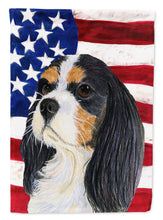 Load image into Gallery viewer, USA American Flag with Cavalier Spaniel Garden Flag – Decorative Outdoor Yard Flag