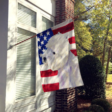 Load image into Gallery viewer, USA American Flag with Westie Flag Canvas House Size