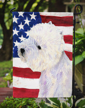 Load image into Gallery viewer, USA American Flag with Westie Garden Flag – Decorative Outdoor Yard Flag