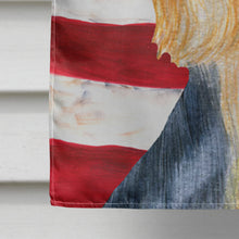 Load image into Gallery viewer, USA American Flag with Silky Terrier Flag Canvas House Size