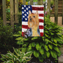 Load image into Gallery viewer, USA American Flag with Silky Terrier Garden Flag – Decorative Outdoor Yard Flag
