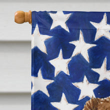 Load image into Gallery viewer, USA American Flag with Australian Shepherd Flag Canvas House Size