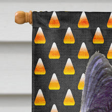 Load image into Gallery viewer, Skye Terrier Candy Corn Halloween Portrait Flag Canvas House Size