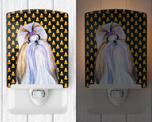 Load image into Gallery viewer, Shih Tzu Candy Corn Halloween Portrait Ceramic Night Light SS4258CNL