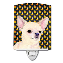 Load image into Gallery viewer, Chihuahua Candy Corn Halloween Portrait Ceramic Night Light SS4265CNL
