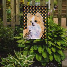 Load image into Gallery viewer, Chihuahua Candy Corn Halloween Portrait Garden Flag – Decorative Outdoor Yard Flag