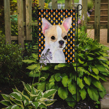 Load image into Gallery viewer, Chihuahua Candy Corn Halloween Portrait Garden Flag – Decorative Outdoor Yard Flag