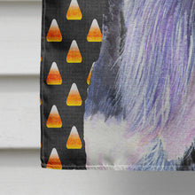 Load image into Gallery viewer, Schnauzer Candy Corn Halloween Portrait Flag Canvas House Size