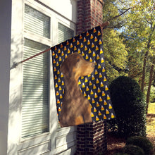 Load image into Gallery viewer, Doberman Candy Corn Halloween Portrait Flag Canvas House Size