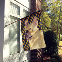 Load image into Gallery viewer, French Bulldog Candy Corn Halloween Portrait Flag Canvas House Size