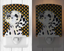 Load image into Gallery viewer, Dalmatian Candy Corn Halloween Portrait Ceramic Night Light SS4286CNL