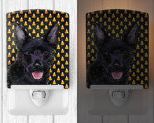 Load image into Gallery viewer, Australian Kelpie Candy Corn Halloween Portrait Ceramic Night Light SS4291CNL