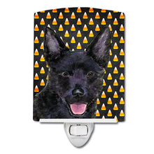 Load image into Gallery viewer, Australian Kelpie Candy Corn Halloween Portrait Ceramic Night Light SS4291CNL