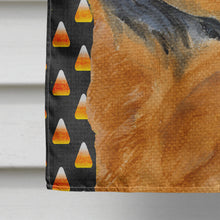 Load image into Gallery viewer, Chow Chow Candy Corn Halloween Portrait Flag Canvas House Size