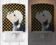 Load image into Gallery viewer, Dandie Dinmont Terrier Candy Corn Halloween Portrait Ceramic Night Light SS4296CNL
