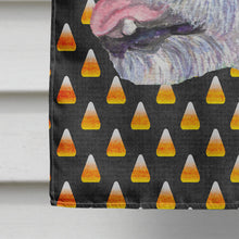 Load image into Gallery viewer, Jack Russell Terrier Candy Corn Halloween Portrait Flag Canvas House Size