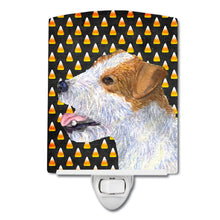 Load image into Gallery viewer, Jack Russell Terrier Candy Corn Halloween Portrait Ceramic Night Light SS4297CNL