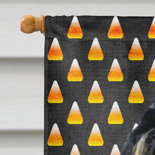 Load image into Gallery viewer, Tibetan Mastiff Candy Corn Halloween Portrait Flag Canvas House Size