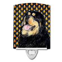 Load image into Gallery viewer, Tibetan Mastiff Candy Corn Halloween Portrait Ceramic Night Light SS4305CNL