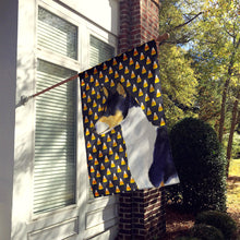 Load image into Gallery viewer, Basenji Candy Corn Halloween Portrait Flag Canvas House Size