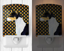 Load image into Gallery viewer, Basenji Candy Corn Halloween Portrait Ceramic Night Light SS4307CNL