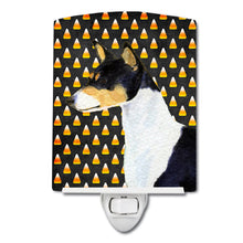 Load image into Gallery viewer, Basenji Candy Corn Halloween Portrait Ceramic Night Light SS4307CNL