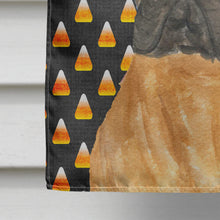 Load image into Gallery viewer, Bullmastiff Candy Corn Halloween Portrait Flag Canvas House Size